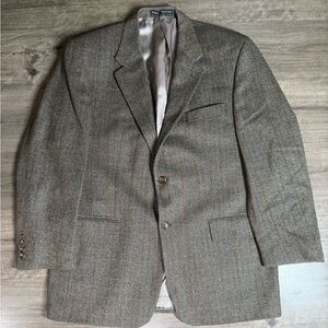 Vintage S. Cohen Montreal Prestige Men’s Herringbone Wool/Cashmere Blazer 43R